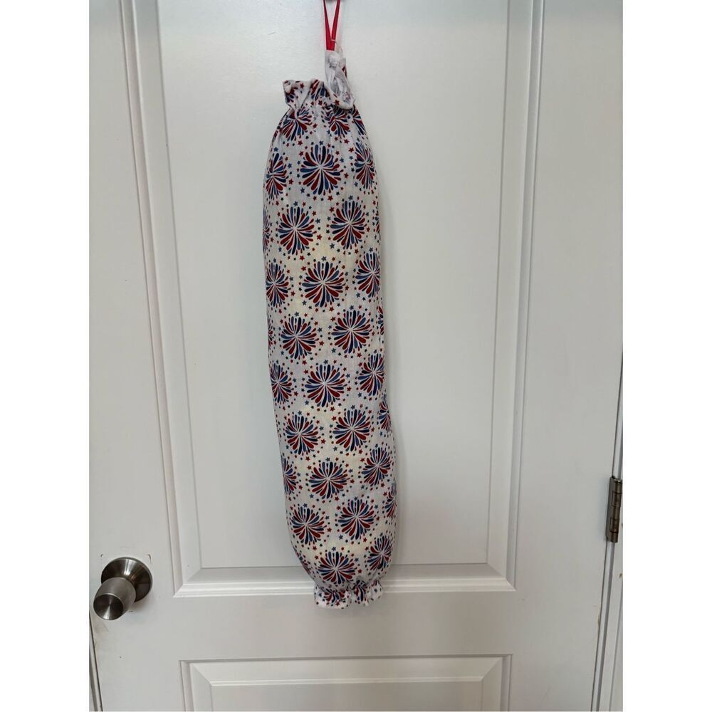 Handmade Plastic Bag Holder- Fireworks